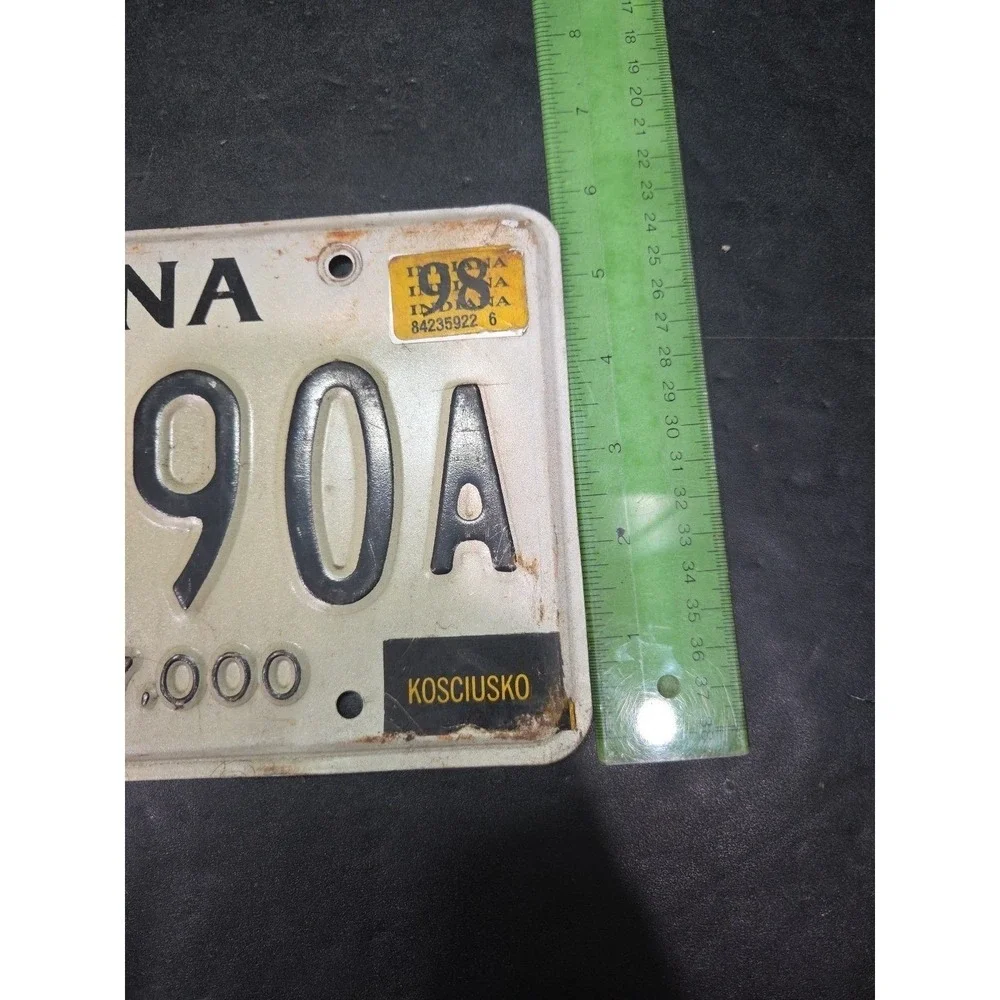 Indiana Vintage 1998 Truck License Plate 713790A Kosciusko County 7000 lb Metal